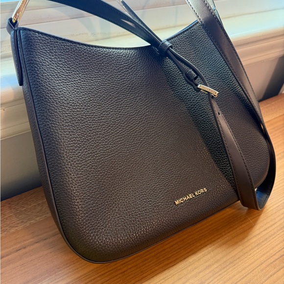 Michael Kors Brown Pebbled Shoulder Bag - Picture 8 of 15